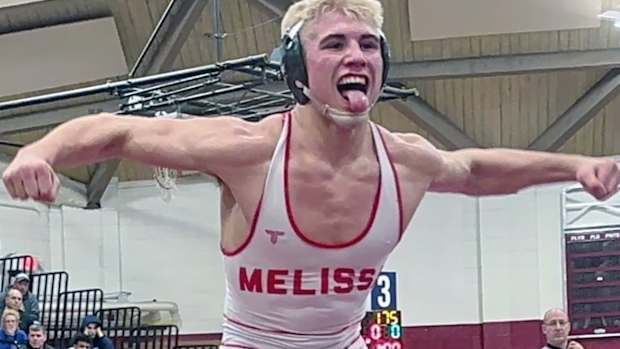 Wrestler Angel Ferrari of Melissa High (Texas) 2024